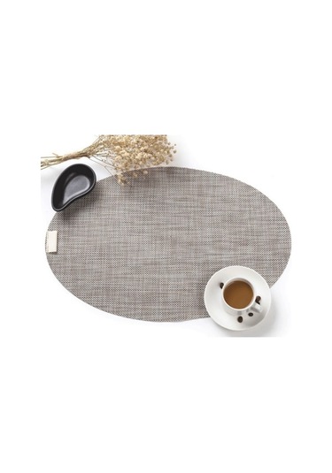 Pvc Oval Şekil Yemek Masası Mat Isı Yalıtımı Kaymaz Placemats Disk Kase Sofra Pedleri Keten Çok Renkli Çok Renkli