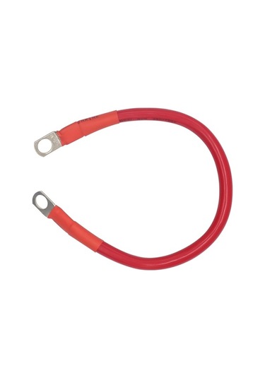 Moly 30cm Uzunlukta 4awg Bakır Tellere Sahip 150a Akım Kapasiteli Kırmızı-siyah Toprak Bağlantı Kabloları 2 Adet