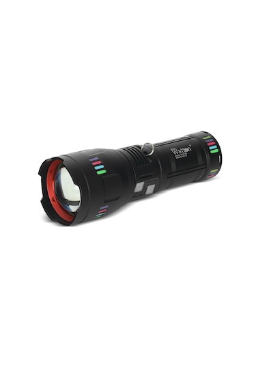 Watton Wt-631 Lazer Etkili 30.000 Lümen Profesyonel El Feneri Siyah