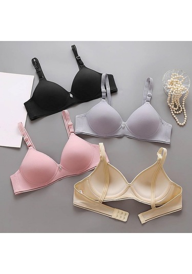 Bayan Sütyen Yelek Ön Tokalı Sütyen Büyük Beden Uyku İç Çamaşırı Kadın, Çok Renkli