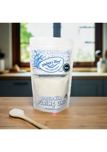 Organik Pirinç Unu 300gr Pestisit Analizli Organik Sertifikalı
