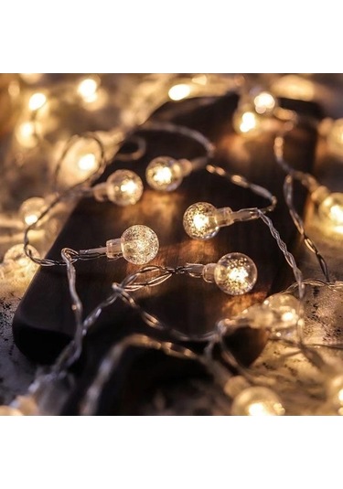 Besthome1 5 Metre 50 Led Balon Feneri İpi - Sürekli Aydınlatma Ve Renkli Modlar - Ip44 Su Geçirmez, 3xaa Pil İle Çalışır, Noell Çok Renkli