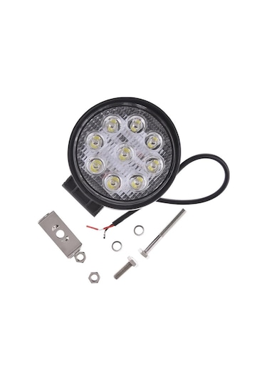 Off Road Sis Farı 4 Lü Set 9 Led Yuvarlak Çalışma Lambası 4 Adet