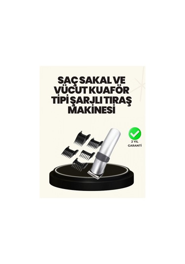 Şarjlı Ve Kablosuz Tıraş Makinesi Her Yerde Rahat Kullanım