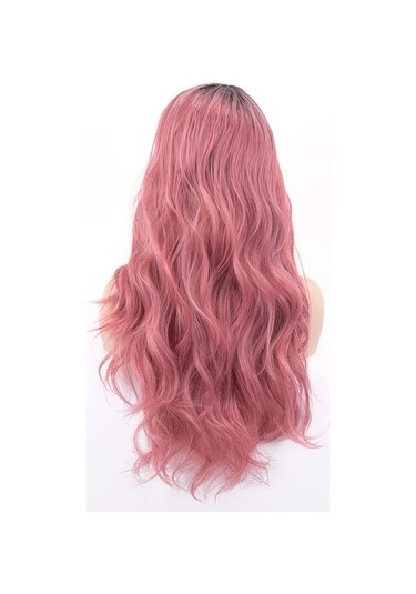 Pembe Tonlarında Kahverengi Kadın Peruk