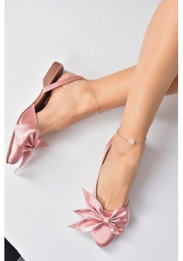 Fox Shoes Gül Kurusu Kumaş Kadın Babet H726809004 Gülkurusu