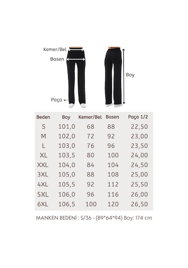 Penyebizden Extra Yumuşak Uzun Viskon Pantolon Home&outdoor-siyah
