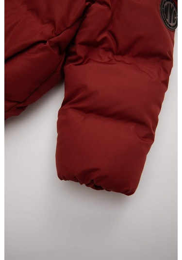 Defacto Erkek Bebek Su İtici Kumaş Kapüşonlu Şişme Mont C6963A524WNBR181 Bordo