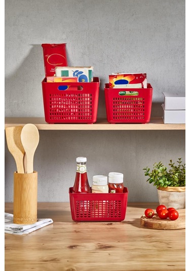 Selka Home 3'lü 7 Lt Lavin Süzgeç Bordo