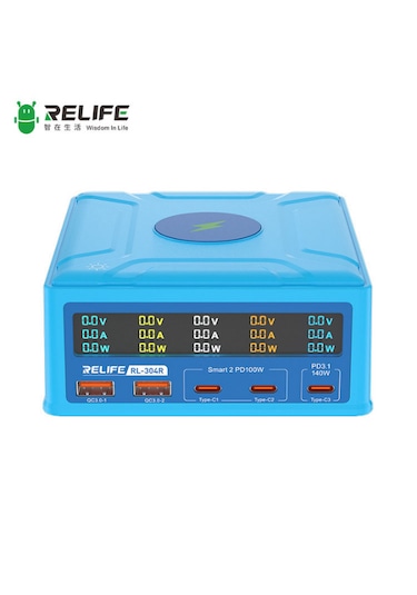 Relife Rl-304r 260 Watt 5 Portlu Wireless Özellikli Akıllı Şarj İstasyonu