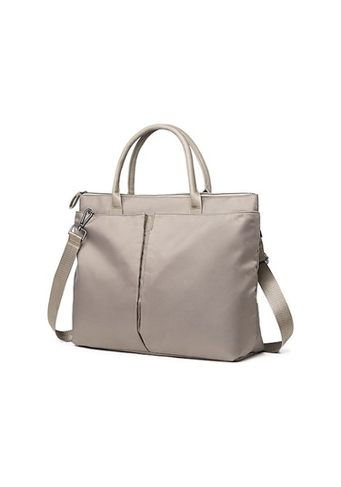 Novahub Çift Fonksiyonlu Evrak Çantası Omuz Çantası, Büyük Kapasiteli Bilgisayar Çantası, Haki/siyah Siyah