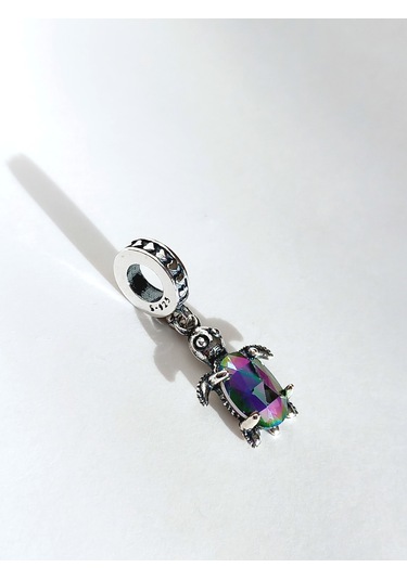 Gümüş Topazışıltılı Deniz Kaplumbağası Kadın Charm