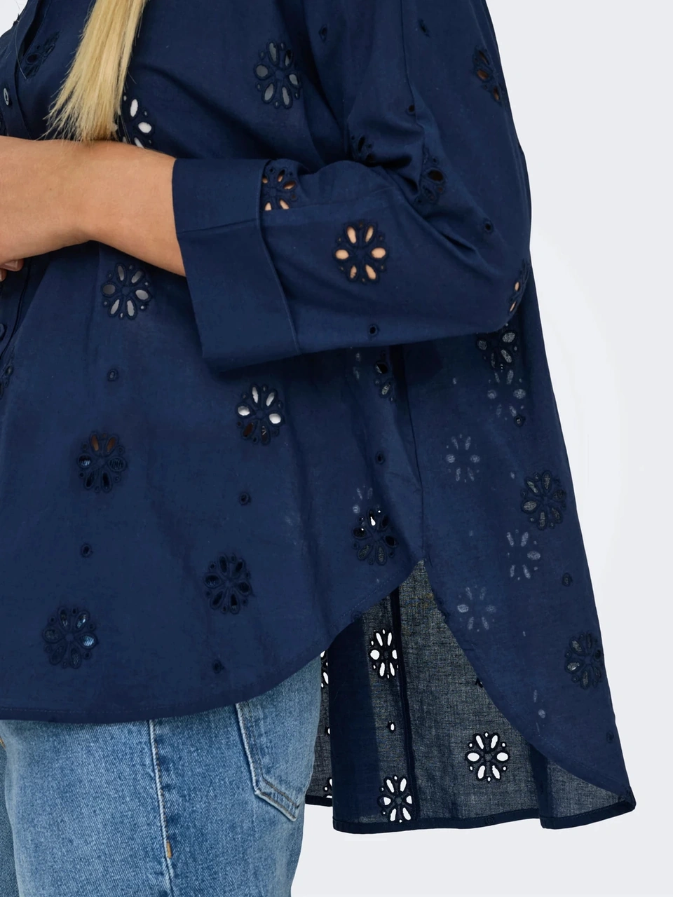 Only 15360467 Kadin Gomlek - Lacivert Lacivert