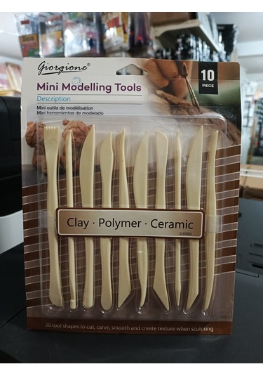Giorgione Seramik Oyma Seti Ebeşuar Seti Plastik 10lu Paket