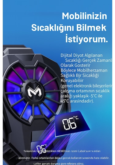 Dijital Göstergeli Rgb Led Işıklı Gamer Oyuncu Telefon Ve Tablet