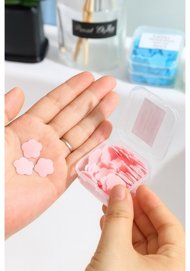 Pratik Hijyenik Çözüm 10 Adet Renkli Kağıt Sabun Kutusu 1000 Yaprak Kokulu Tek Kullanımlık El Sabunu Çok Renkli