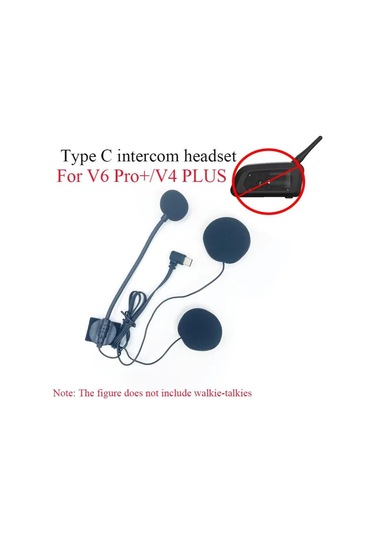 Maiyame Motosiklet Kaskı İçin Bluetooth 5.0 Kulaklık Aksesuarı, Type-c Bağlantılı, Ejeas V7/v4plus/v6pro+ Uyumlu