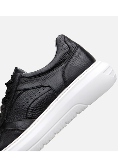 Hotiç Erkek Deri Siyah Yüksek Tabanlı Spor Ayakkabı 02ayh305900a100 Siyah-black Siyah