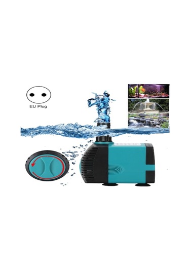Hombey Akvaryum Su Döngü Pompa - Derin Su Sualti Pompası Balık Tankı Havuz Çekirdekli Fonksiyonlu Avrupa Standartı Mavi Plastik
