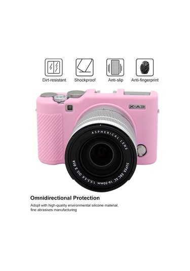 Puluz Soft Silicone Protective Case For Fujıfılm X-a3 / X-a10 Pink