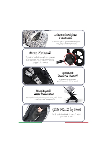 Prego Axis 360 Derece Dönebilen Oturma Üniteli Çift Yönlü Bebek A