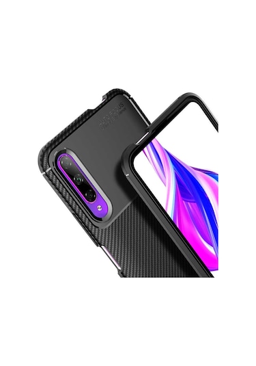 Huawei P Smart Pro 2019 Kilif Karbon Silikon Case 405436845