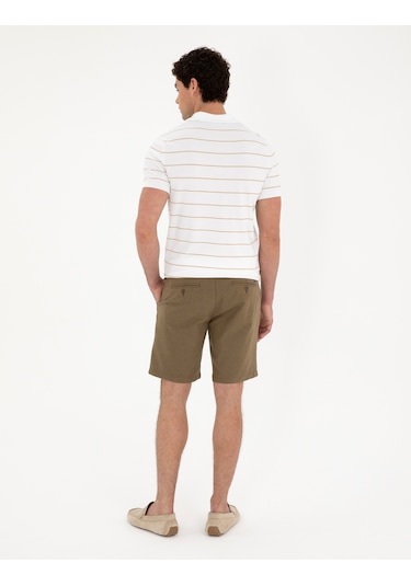 Pierre Cardin Erkek Haki Şort / Bermuda 50291519-vr027 Haki
