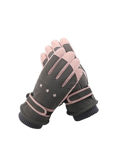 Jzcat 1 Çift Wz-204 Rüzgar Geçirmez Ve Sıcak Tutan Eldiven - Siyah