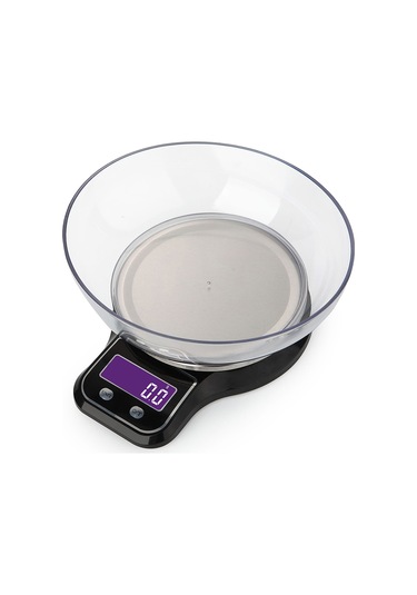 Ximistore9 "paslanmaz Çelik Mutfak Terazisi - 5kg Kapasiteli, Hassas Ölçüm, Lcd Ekranlı" Siyah