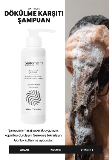 Sisteme 11 Dökülme Karşıtı Şampuan 250 Ml Dökülen