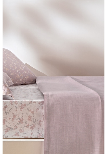 Puffy Elois Çift Kişilik Bambu Pike Takımı - Mürdüm