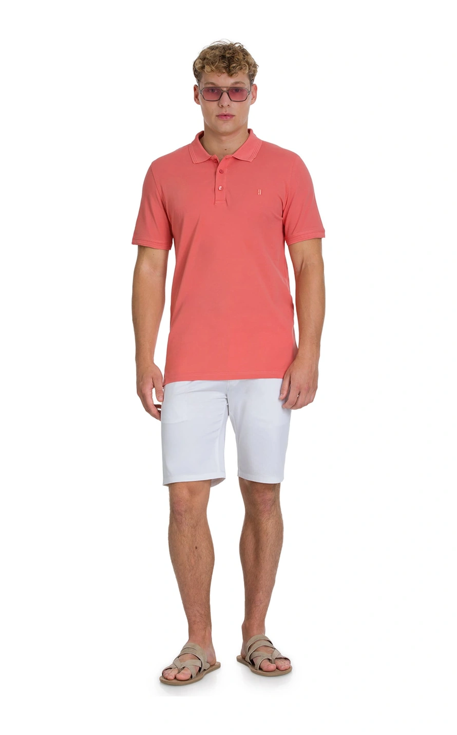 Hatemoğlu Pembe Regular Fit 100% Pamuklu Polo Yaka Tişört 35215 671748