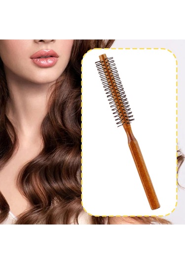 Suntek Curling Roller Saç Fırçası Ön Perçem Kaldırma Yuvarlak Saç Şekillendirme Fırçası