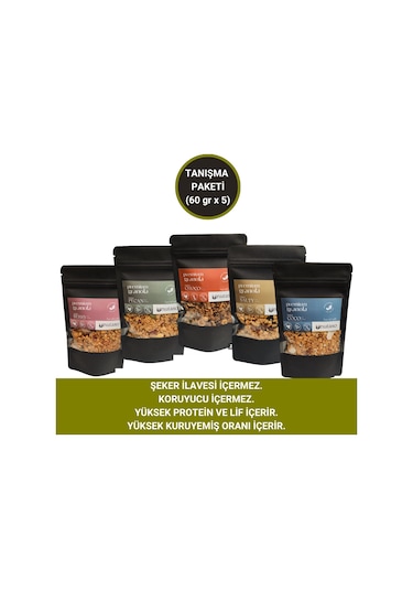 Tanışma Paketi - Mix Granola 60 Gr X 5