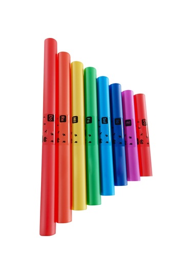 Ranyeek Renkli 8'li Sesli Boru Seti - Pe Plastik, Ropesiz, Orff Çalgısı, Toplu Oynama İçin Taşınabilir Yüksek-orta-alt Sesler