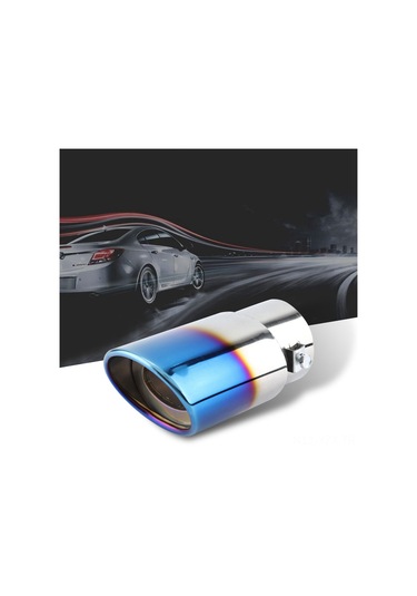 Yaozixa Stainless Steel Motor Araçları İçin Egzoz Borusu Dekorasyonu - Güç Artırıcı, Anti-korozif, Evrensel Uyumlu 5.3-3.8cm , 1 Adet