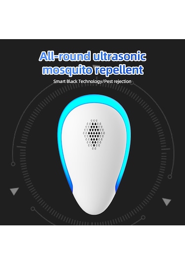 Hallow Ultrasonik Fiş Çok Fonksiyonlu Haşere Kovucu Beyaz 6 Paket