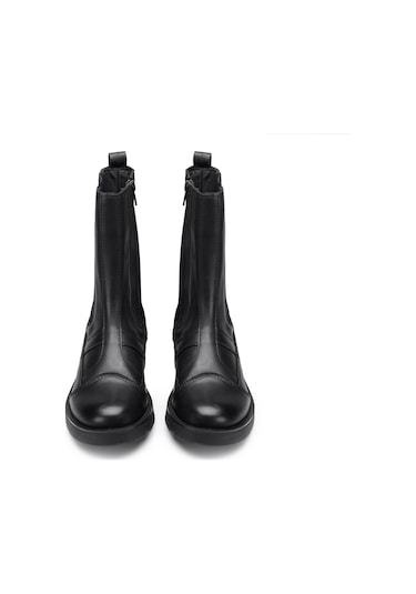 Çizme Kadın Oxw002900 Oxs Frank 0029 Mıd W Leather Black Siyah