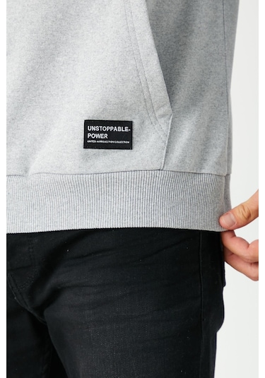 Comeor Erkek Gri Basic Kapüşonlu Regular Fit Normal Kesim 2 İplik Kumaş Günlük Sweatshirt Gri Comeor Erkek Gri Basic Kapüşonlu Regular Fit Normal Kesim 2 İplik Kumaş Günlük Sweatshirt Gri