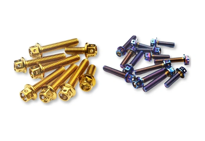 Hightower 3pcs Mavi M8x10 Altın Altıgen Cıvata Motor Tamir Dayanıklı Vida