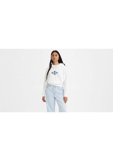 Levi's Graphic Laundry Day Hoodie Beyaz