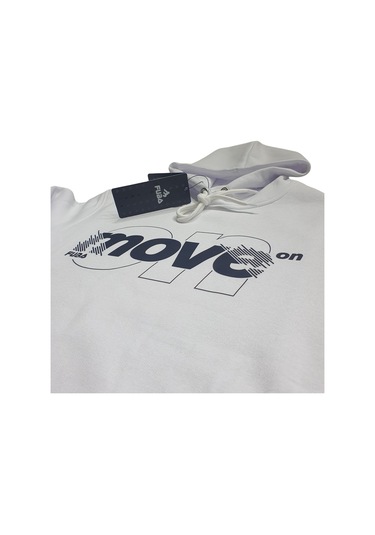 Fuba Kapşonlu Sweat Move Beyaz Beyaz