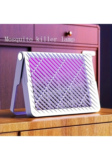 Boatshop1 Beyaz Elektrikli Sivrisinek Öldürücü Taşınabilir Ev Yatak Odası Ve Kamp İçin Sinek Lambası