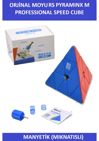 Moyu Rs Pyramınx Mıknatıslı Profesyonel Speed Cube-3x3 Zeka Küpü-sabır Küpü-wca Turnuva Küpü