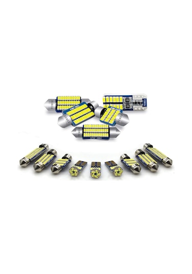 Nissan Qashqai J11 Cam Tavanlı Model Led İç Aydınlatma Ampul Seti Femex Parlak Beyaz