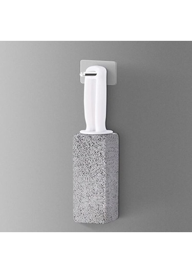 Besthome1 4'lü Kumaş Temizleme Taşı - Isı Dayanıklı Taş Ve Pp Kolu İle Yumuşak Temizleme Gri Gri