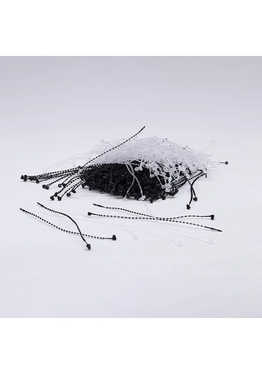 Fuyaku 5" Elle Geçmeli Tırtıklı Kılçık Etiketleme Plastiği Şeffaf 1.000 Adet