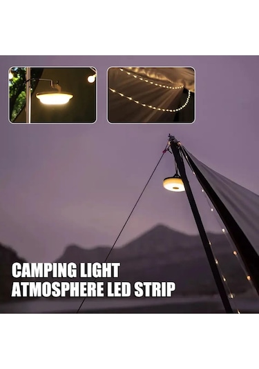 10 Metre Led Kamp Lambası Yeşil