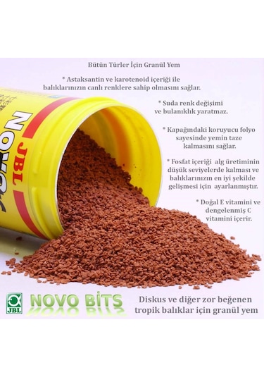Jbl Novo Bits Discus Ciklet Balık Yemi Kovadan Bölme 500 G