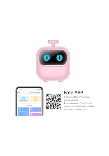 Teltree X2 Yeşil Termal Fatura Yazıcı - Bluetooth, 200dpi, Aı Resim Çizimi, 800mah Pil, 57mm Bant, Hediyeli 1 Roll Kağıt Siyah